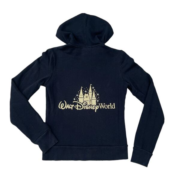 Walt Disney World Disneyland Resort Metallic Zip-up Hoodie Sweatshirt Sz S - Picture 4 of 5